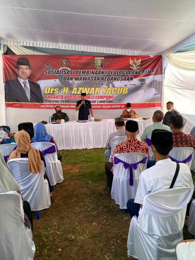 
					Azwar Yacub Sosialisasi Ideolagi Pancasila dan Wawasan Kebangsaan di Kelurahan Langkapura
