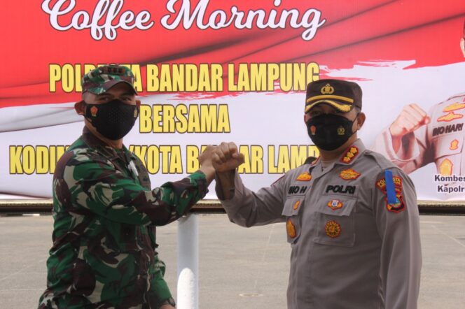 
					Perkokoh Sinergitas, Kapolresta Bandar Lampung Silaturahmi ke Kodim