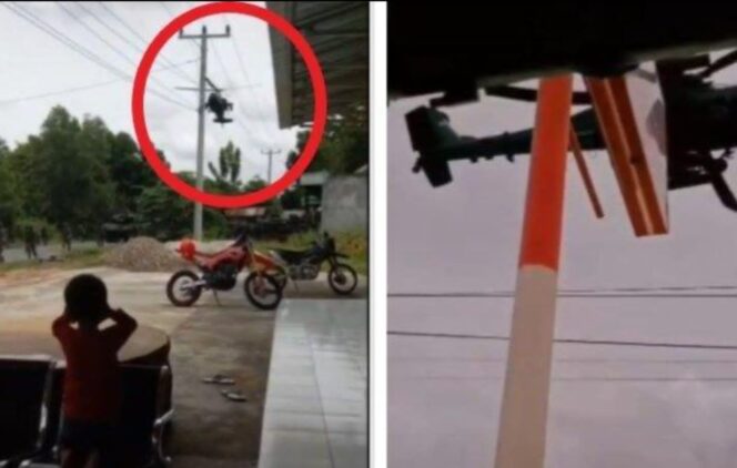 
					Beredar Video Helikopter TNI AD Robohkan Atap Warung Pempek di OKU Timur,  TNI Buka Suara
