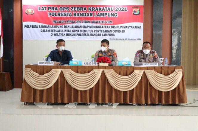 
					Jelang Operasi Zebra Krakatau 2021, Polresta Bandar Lampung Gelar Lat Pra Ops