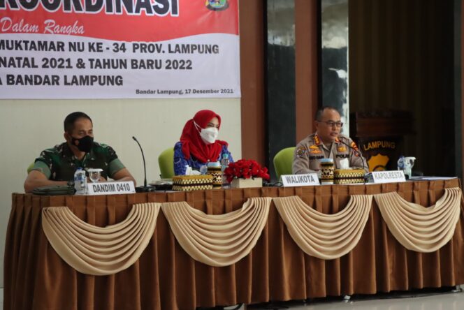 
					Jelang Muktamar NU di Lampung, Polresta Bandar Lampung Adakan Rakor dengan Instansi Terkait
