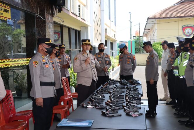 
					Polresta Bandar lampung Terima Kunjungan Tim Supervisi Logistik Polda Lampung