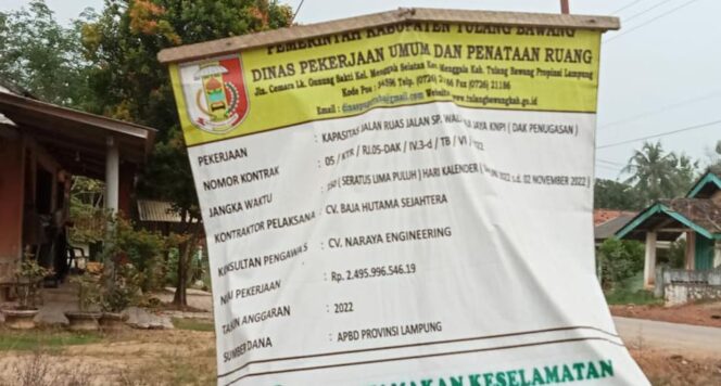 
					Diduga Tak Sesuai Spek, Proyek Peningkatan Ruas Jalan Aji Jaya KNPI  Senilai Rp 2,4 Miliar Diprotes Warga