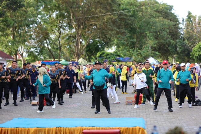 
					Hari Jadi Provinsi Lampung ke- 59, Gubernur Arinal Djunaidi bersama di PKOR Way Halim