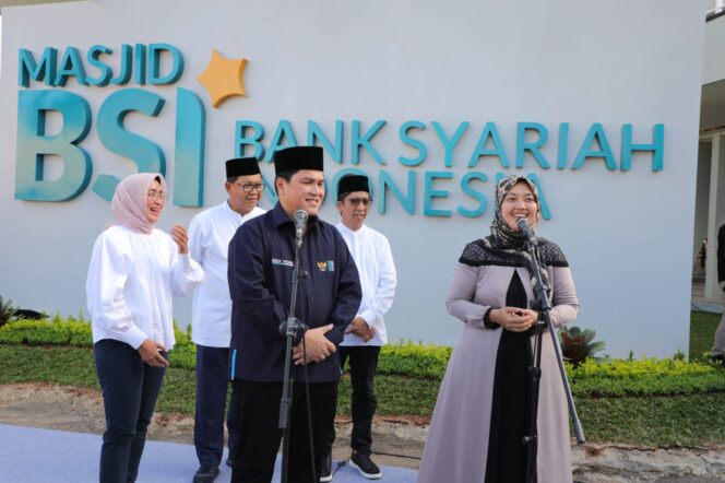 
					Wagub Lampung Dampingi Erick Thohir Resmikan Masjid BSI Bakauheni