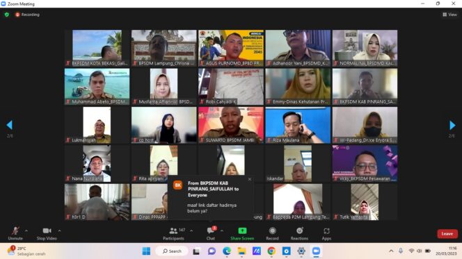 
					Pokja Widyaiswara Bersama IKA JIP FISIP UNILA Gelar Webinar Menatap Wajah Birokrasi