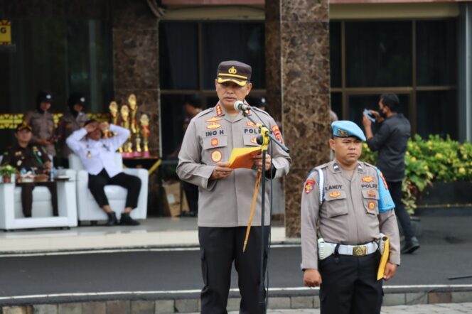 
					Kapolresta Pimpin Apel Kasatkamling Tingkat Kota Bandar Lampung