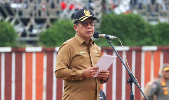 
					Ketua DPRD Lampung Mingrum Gumay Pimpin Upacara Bersama Forkopimda