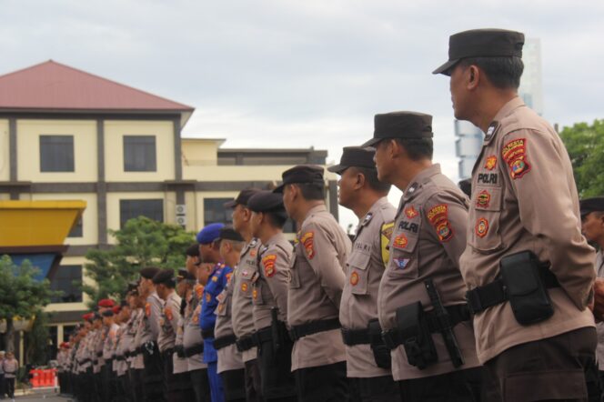 
					160 Polisi Amankan Kampanye Hari Pertama Pilwakot Bandar Lampung
