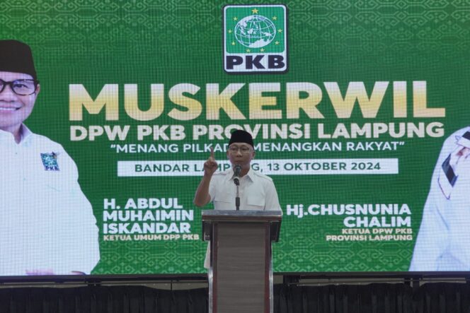 
					Muskerwil DPW PKB Lampung, Rahmat Mirzani Djausal Ajak PKB Bersama Membangun Lampung
