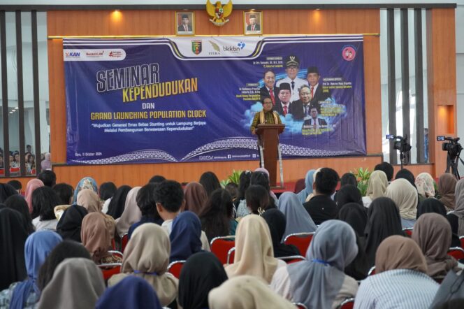 
					Pj Gubernur Lampung, Samsudin Buka Seminar Kependudukan dan Luncurkan Population Clock di ITERA