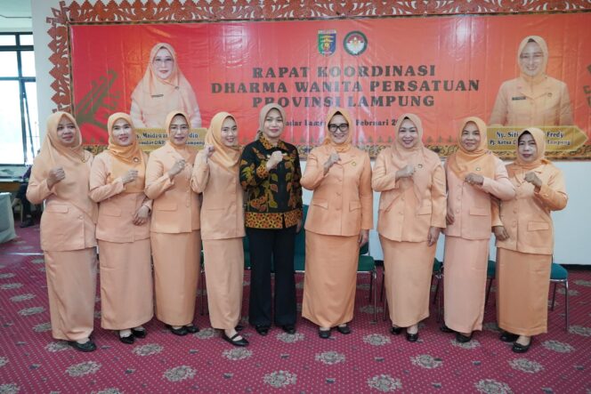 
					Pj Penasihat DWP Provinsi Lampung Buka Rakor, Sampaikan Apresiasi dan Permohonan Pamit