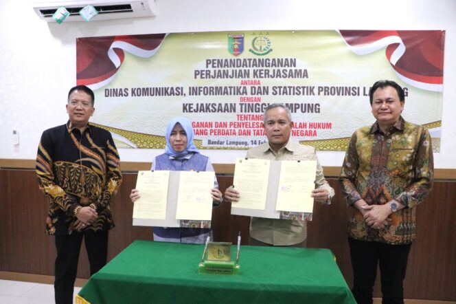 
					Perkuat Tata Kelolah Pemerintahan, Diskominfotik Lampung Jalin Kerja Sama Dengan Kejaksaan Tinggi