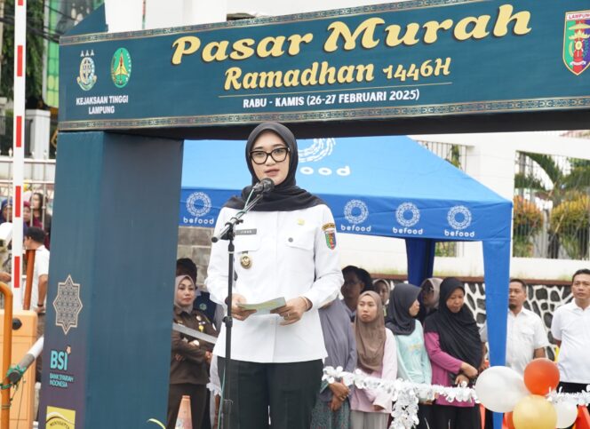 
					Wagub Jihan Nurlela Dukung Pelaksanaan Bazar Pasar Murah Ramadan Kejati Lampung