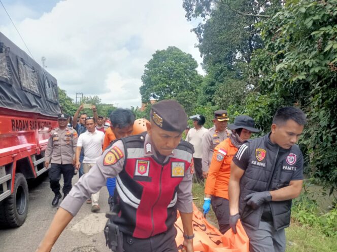 Tenggelam di Sungai Way Pengubuan, Warga Terbanggi Besar Ditemukan Tim SAR Gabungan Meninggal Dunia