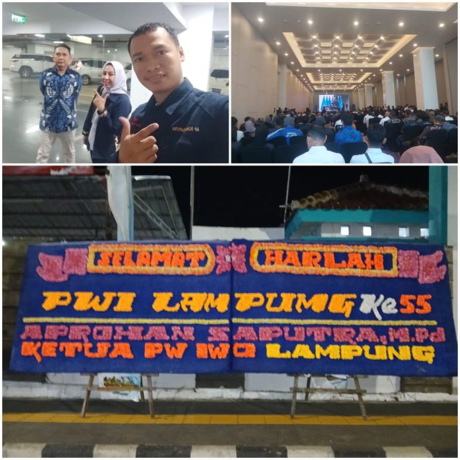 
					Ketua IWO Lampung Hadiri HUT PWI Ke-55