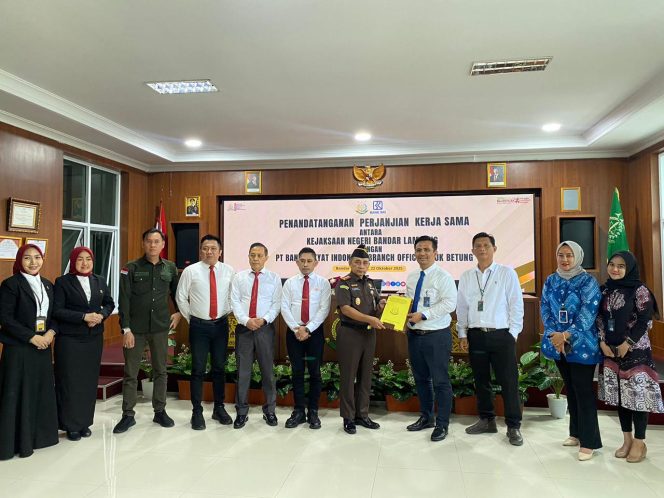 
					BRI Kanca Teluk Betung Gandeng Kejari Bandar Lampung, Komitmen Perkuat Kepatuhan Hukum Perbankan