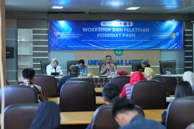 
					Unila Gelar Workshop Penggiat P4GN, Perkuat Upaya Kampus Bebas Narkoba