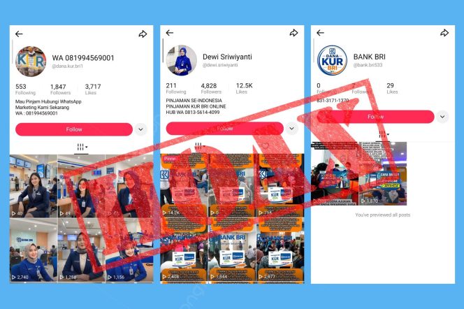 
					BRI Tegaskan Pengajuan KUR Tidak Dilakukan Melalui Link Online