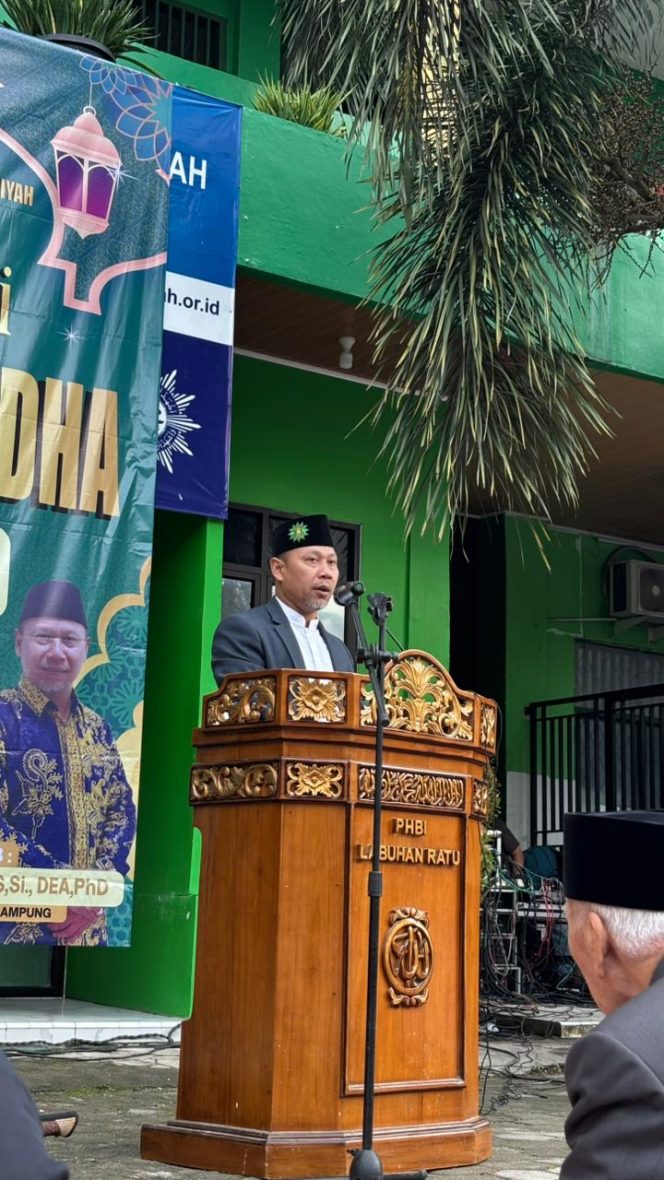 
					Ribuan Jamaah Padati Muhammadiyah Labuhan Ratu, Prof Warsito Soroti Dampak Konflik Timur Tengah