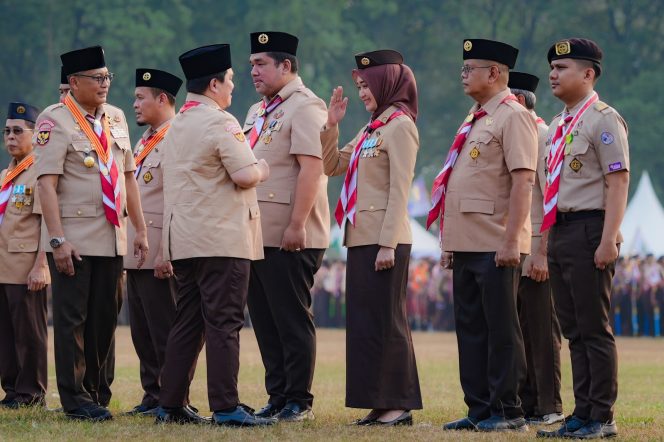 
					Jihan Nurlela Terima Lencana Karya Bakti dari Kwarnas Gerakan Pramuka