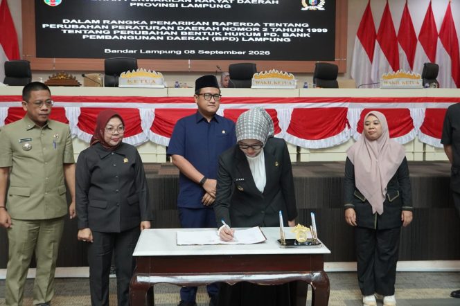 
					DPRD dan Pemprov Lampung Sepakati Penarikan Raperda Perubahan Bentuk Hukum BPD